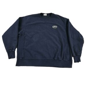 Champion Reverse Weave Sweatshirt Mens 2XL Navy Blue Outdoor Athletic Grunge